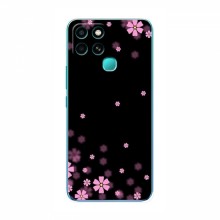 Чехол для Infinix Smart 6 - с принтом (Дизайнерские) (AlphaPrint) Розовое цветение - купить на Floy.com.ua