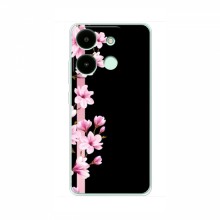Чехол для Infinix Smart 7 HD - с принтом (Дизайнерские) (AlphaPrint) Розы на черном - купить на Floy.com.ua