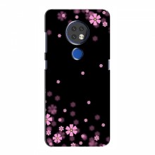 Чехол для Nokia 6.2 (2019) - с принтом (Дизайнерские) (AlphaPrint) Розовое цветение - купить на Floy.com.ua