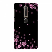 Чехол для Nokia 6 2018 - с принтом (Дизайнерские) (AlphaPrint) Розовое цветение - купить на Floy.com.ua