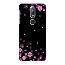 Чехол для Nokia 7.1 - с принтом (Дизайнерские) (AlphaPrint) Розовое цветение - купить на Floy.com.ua
