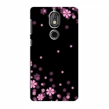 Чехол для Nokia 7 - с принтом (Дизайнерские) (AlphaPrint) Розовое цветение - купить на Floy.com.ua