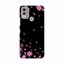Чехол для Nokia C22 - с принтом (Дизайнерские) (AlphaPrint) Розовое цветение - купить на Floy.com.ua