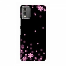 Чехол для Nokia C32 - с принтом (Дизайнерские) (AlphaPrint) Розовое цветение - купить на Floy.com.ua