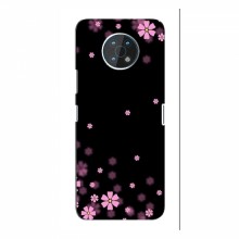 Чехол для Nokia G50 - с принтом (Дизайнерские) (AlphaPrint) Розовое цветение - купить на Floy.com.ua