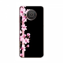 Чехол для Nokia X10 - с принтом (Дизайнерские) (AlphaPrint) Розы на черном - купить на Floy.com.ua