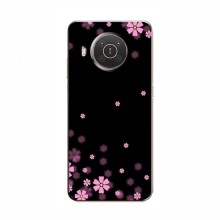 Чехол для Nokia X10 - с принтом (Дизайнерские) (AlphaPrint) Розовое цветение - купить на Floy.com.ua