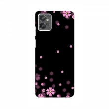Чехол для Motorola MOTO G32 - с принтом (Дизайнерские) (AlphaPrint) Розовое цветение - купить на Floy.com.ua