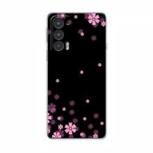Чехол для Motorola Edge 20 - с принтом (Дизайнерские) (AlphaPrint) Розовое цветение - купить на Floy.com.ua