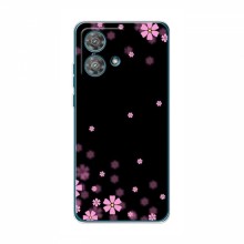Чехол для Motorola Edge 40 Neo - с принтом (Дизайнерские) (AlphaPrint) Розовое цветение - купить на Floy.com.ua