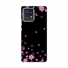 Чехол для Motorola Edge 40 Pro - с принтом (Дизайнерские) (AlphaPrint) Розовое цветение - купить на Floy.com.ua