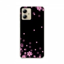 Чехол для Motorola MOTO G14 - с принтом (Дизайнерские) (AlphaPrint) Розовое цветение - купить на Floy.com.ua