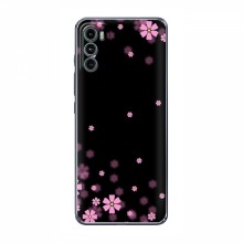 Чехол для Motorola MOTO G42 - с принтом (Дизайнерские) (AlphaPrint) Розовое цветение - купить на Floy.com.ua