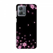 Чехол для Motorola MOTO G53 - с принтом (Дизайнерские) (AlphaPrint) Розовое цветение - купить на Floy.com.ua