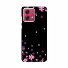 Чехол для Motorola MOTO G84 - с принтом (Дизайнерские) (AlphaPrint) Розовое цветение - купить на Floy.com.ua