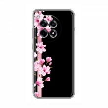 Чехол для OnePlus Ace 3 - с принтом (Дизайнерские) (AlphaPrint) Розы на черном - купить на Floy.com.ua
