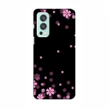 Чехол для OnePlus Nord 2 - с принтом (Дизайнерские) (AlphaPrint) Розовое цветение - купить на Floy.com.ua