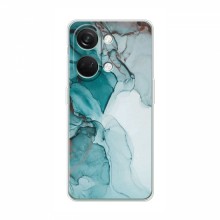 Чехол для OnePlus Nord 3 5G - с принтом (Дизайнерские) (AlphaPrint) Бирюзовый мрамор - купить на Floy.com.ua
