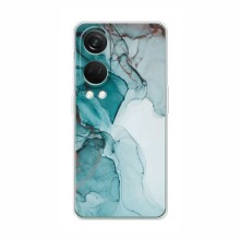 Чехол для OnePlus Nord 4 - с принтом (Дизайнерские) (AlphaPrint) Бирюзовый мрамор - купить на Floy.com.ua