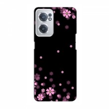 Чехол для OnePlus Nord CE 2 (5G) (IV2201) - с принтом (Дизайнерские) (AlphaPrint) Розовое цветение - купить на Floy.com.ua