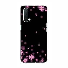 Чехол для OnePlus Nord CE 5G - с принтом (Дизайнерские) (AlphaPrint) Розовое цветение - купить на Floy.com.ua