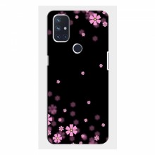 Чехол для OnePlus Nord N100 - с принтом (Дизайнерские) (AlphaPrint) Розовое цветение - купить на Floy.com.ua