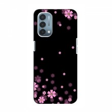 Чехол для OnePlus Nord N200 5G (DE211) - с принтом (Дизайнерские) (AlphaPrint) Розовое цветение - купить на Floy.com.ua