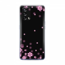 Чехол для OPPO A74 - с принтом (Дизайнерские) (AlphaPrint) Розовое цветение - купить на Floy.com.ua