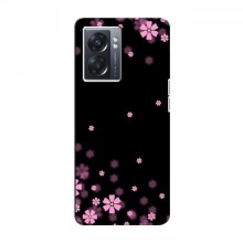 Чехол для OPPO A77 - с принтом (Дизайнерские) (AlphaPrint) Розовое цветение - купить на Floy.com.ua