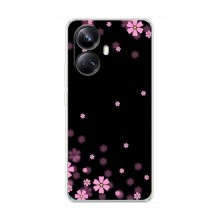 Чехол для RealMe 10 Pro Plus (5G) - с принтом (Дизайнерские) (AlphaPrint) Розовое цветение - купить на Floy.com.ua