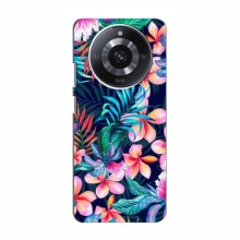 Чехол для RealMe 11 Pro Plus - с принтом (Дизайнерские) (AlphaPrint) Яркие Цветы - купить на Floy.com.ua