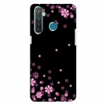 Чехол для RealMe 5 - с принтом (Дизайнерские) (AlphaPrint) Розовое цветение - купить на Floy.com.ua