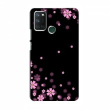 Чехол для RealMe 7i - с принтом (Дизайнерские) (AlphaPrint) Розовое цветение - купить на Floy.com.ua
