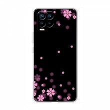 Чехол для RealMe 8 - с принтом (Дизайнерские) (AlphaPrint) Розовое цветение - купить на Floy.com.ua