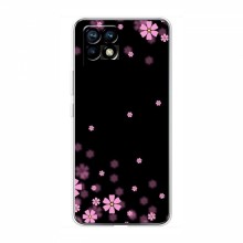 Чехол для RealMe 8i - с принтом (Дизайнерские) (AlphaPrint) Розовое цветение - купить на Floy.com.ua