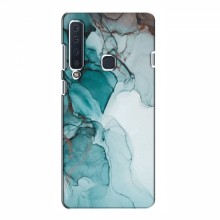 Чехол для Samsung A9 2018 - с принтом (Дизайнерские) (AlphaPrint) Бирюзовый мрамор - купить на Floy.com.ua