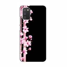 Чехол для Samsung Galaxy A02s - с принтом (Дизайнерские) (AlphaPrint) Розы на черном - купить на Floy.com.ua