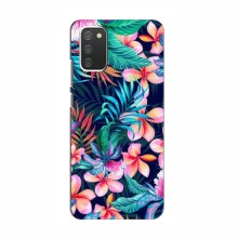 Чехол для Samsung Galaxy A02s - с принтом (Дизайнерские) (AlphaPrint) Яркие Цветы - купить на Floy.com.ua