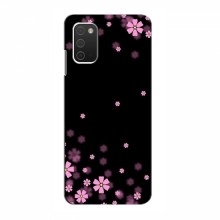 Чехол для Samsung Galaxy A03s - с принтом (Дизайнерские) (AlphaPrint) Розовое цветение - купить на Floy.com.ua