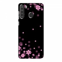 Чехол для Samsung Galaxy A21 (A215) - с принтом (Дизайнерские) (AlphaPrint) Розовое цветение - купить на Floy.com.ua