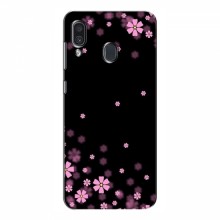 Чехол для Samsung Galaxy A30 2019 (A305F) - с принтом (Дизайнерские) (AlphaPrint) Розовое цветение - купить на Floy.com.ua