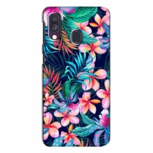 Чехол для Samsung Galaxy A40 2019 (A405F) - с принтом (Дизайнерские) (AlphaPrint) Яркие Цветы - купить на Floy.com.ua