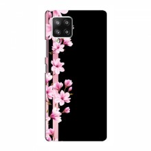 Чехол для Samsung Galaxy A42 (5G) - с принтом (Дизайнерские) (AlphaPrint) Розы на черном - купить на Floy.com.ua
