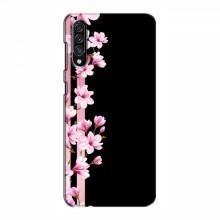 Чехол для Samsung Galaxy A50s (A507) - с принтом (Дизайнерские) (AlphaPrint) Розы на черном - купить на Floy.com.ua