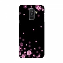 Чехол для Samsung A6 Plus 2018, A6 Plus 2018, A605 - с принтом (Дизайнерские) (AlphaPrint) Розовое цветение - купить на Floy.com.ua