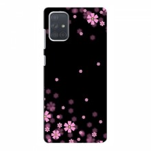Чехол для Samsung Galaxy A71 (A715) - с принтом (Дизайнерские) (AlphaPrint) Розовое цветение - купить на Floy.com.ua