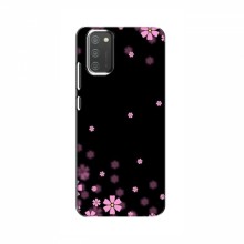 Чехол для Samsung Galaxy M02s - с принтом (Дизайнерские) (AlphaPrint) Розовое цветение - купить на Floy.com.ua