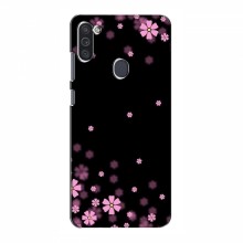Чехол для Samsung Galaxy M11 - с принтом (Дизайнерские) (AlphaPrint) Розовое цветение - купить на Floy.com.ua
