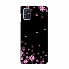 Чехол для Samsung Galaxy M51 - с принтом (Дизайнерские) (AlphaPrint) Розовое цветение - купить на Floy.com.ua