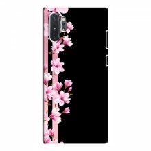 Чехол для Samsung Galaxy Note 10 Plus - с принтом (Дизайнерские) (AlphaPrint) Розы на черном - купить на Floy.com.ua